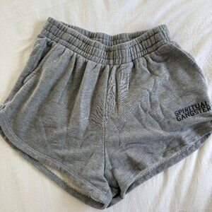 SPIRITUAL GANGSTER Gray Shorts Size Small
